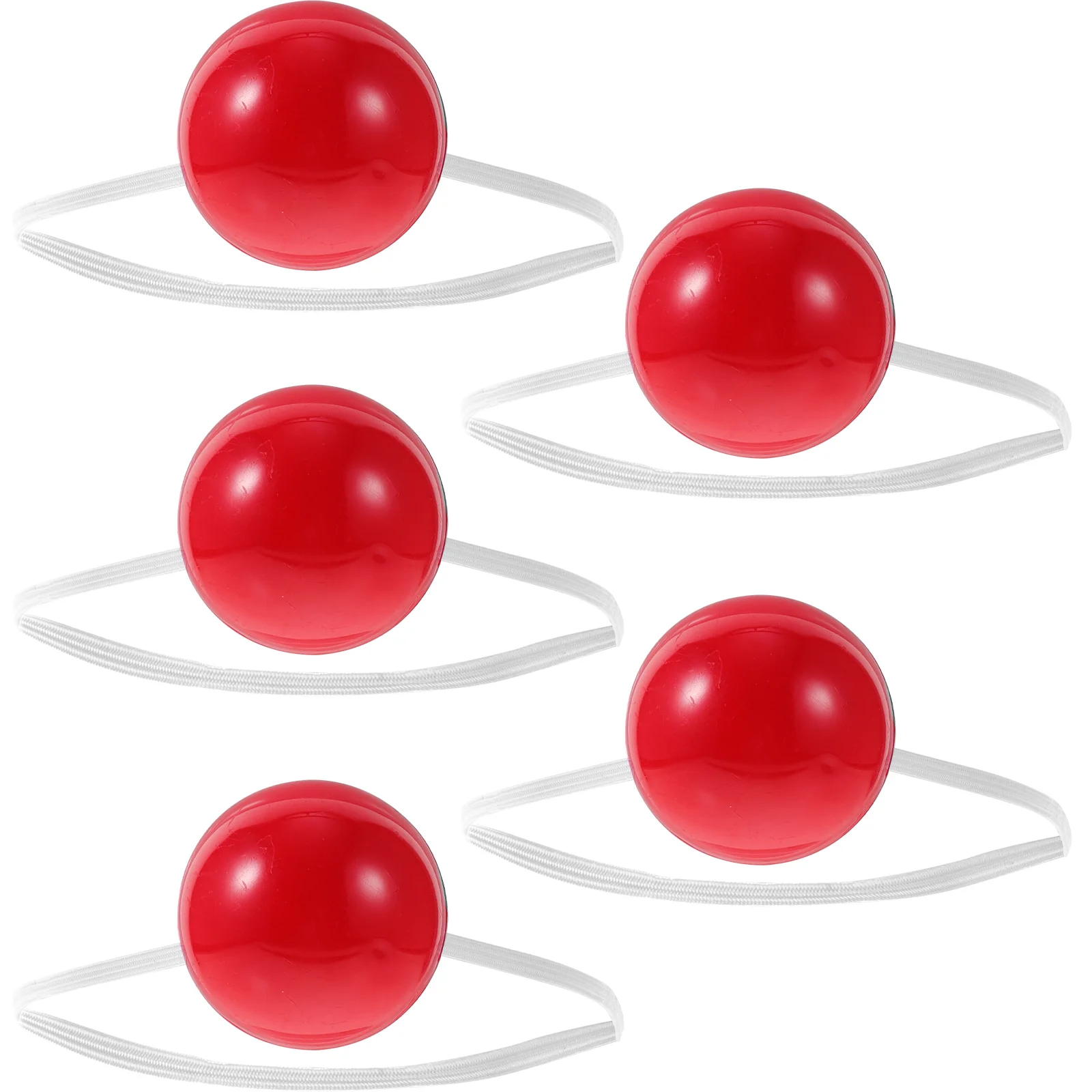 할로윈 광대 코 크리스마스 발광 장난감 액세서리, LED 빨간색 선물, 재미있는 빛나는 5 개