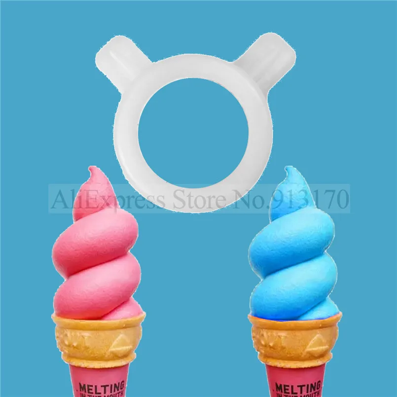 One Piece Circle Shaped Modeling Cap Potbellied Nozzle Lid Fitting Soft Ice Cream Machine Accessory Inner Diameter 29mm