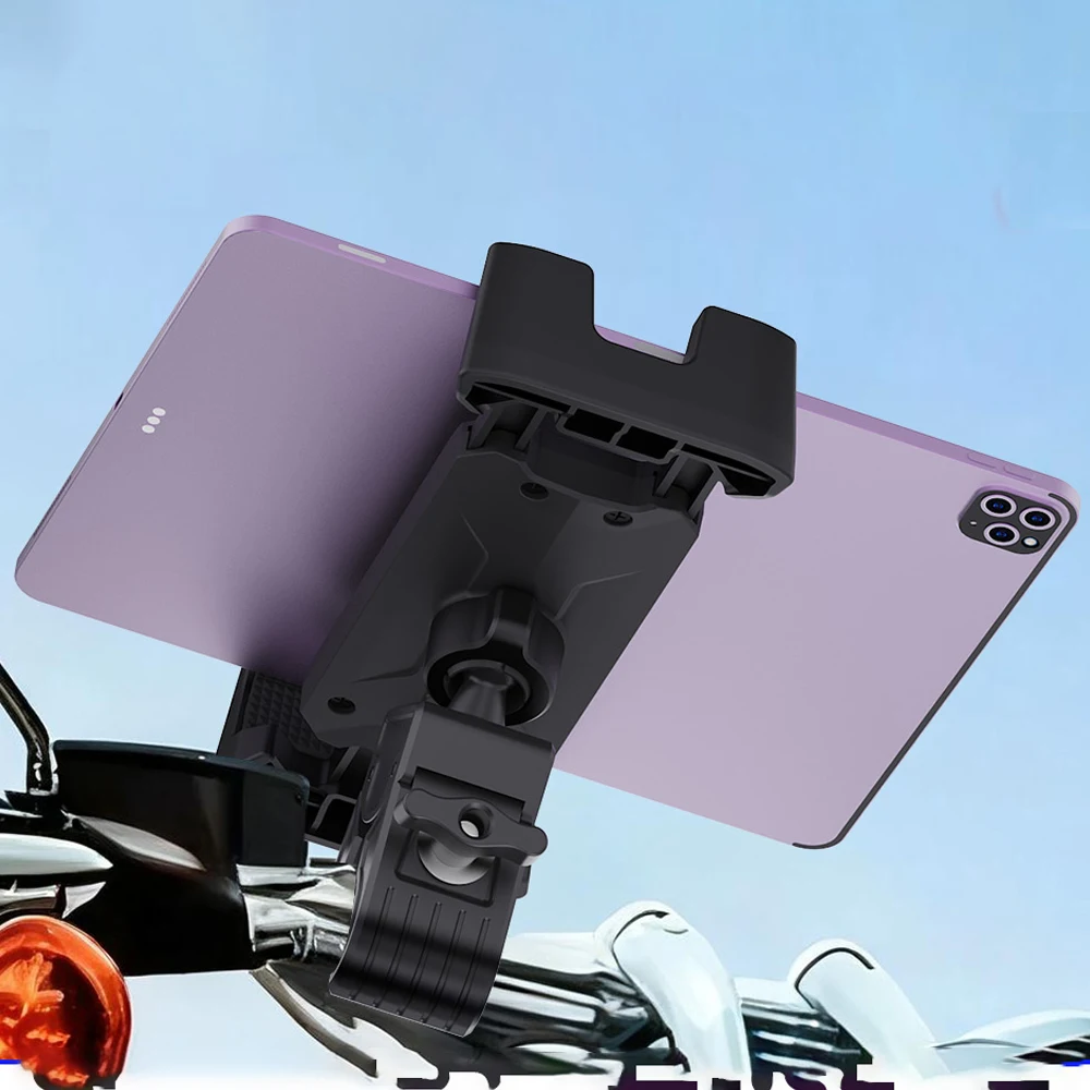 Universal Handlebar Mount for Tablet and Phone, 4-14 Inch Stand, Fits Bicycles, Motorcycles, Strollers and Gym Equipment Access