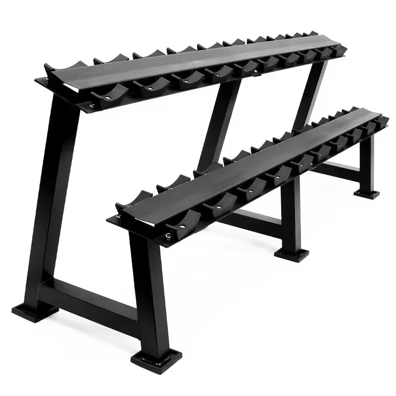 

High Quality Commercial Gym Dumbbell Rack 8 Pairs Strong Metal Design Factory Supply for Benches & Racks
