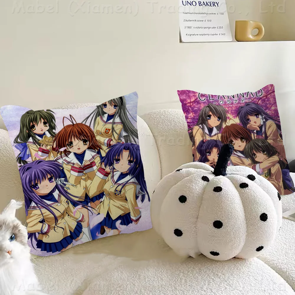 Clannad After Story Stitch Lucky Dragon Pillow Cover Sofa Cushion Cover Home Room Decoration Children Gift