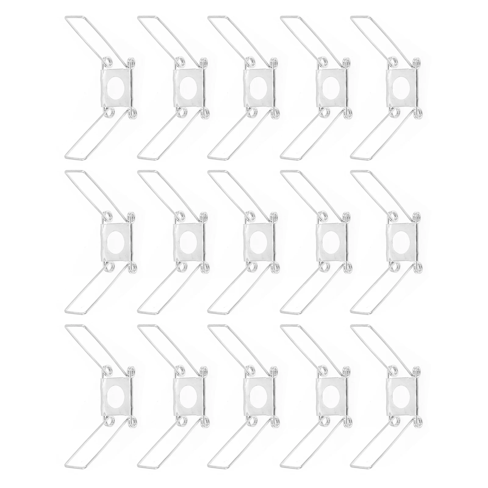 

20pcs Lampshade Clips Pendant Light Shade Spring Clamps Silver Wrought Iron for Table Ceiling Light Shades Installation Durable
