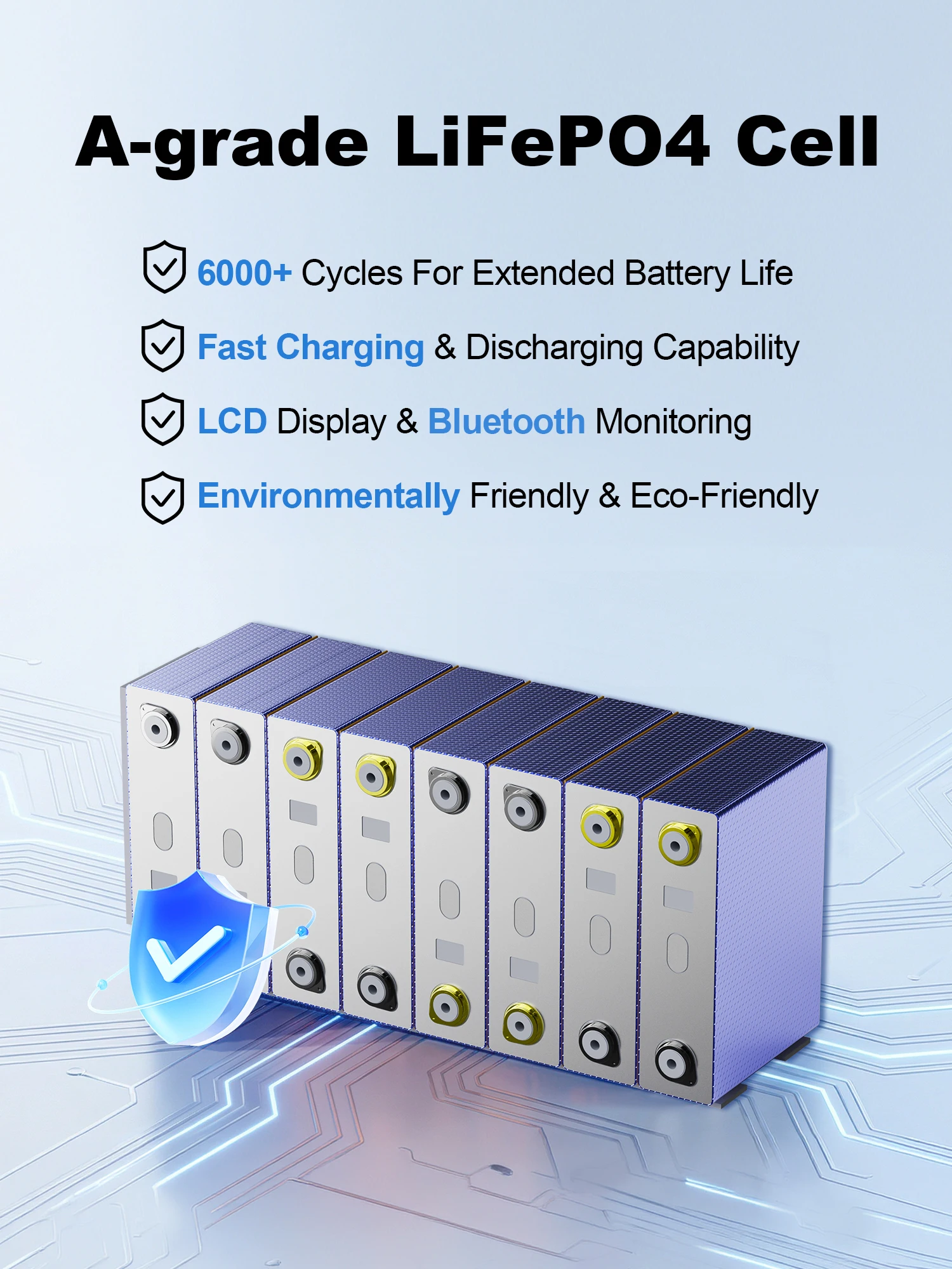 SANDISOLAR 2pcs12V 200Ah LiFePO4 Battery 100A Continuous Discharge Off-Grid Solar Energy Storage System 2560Wh