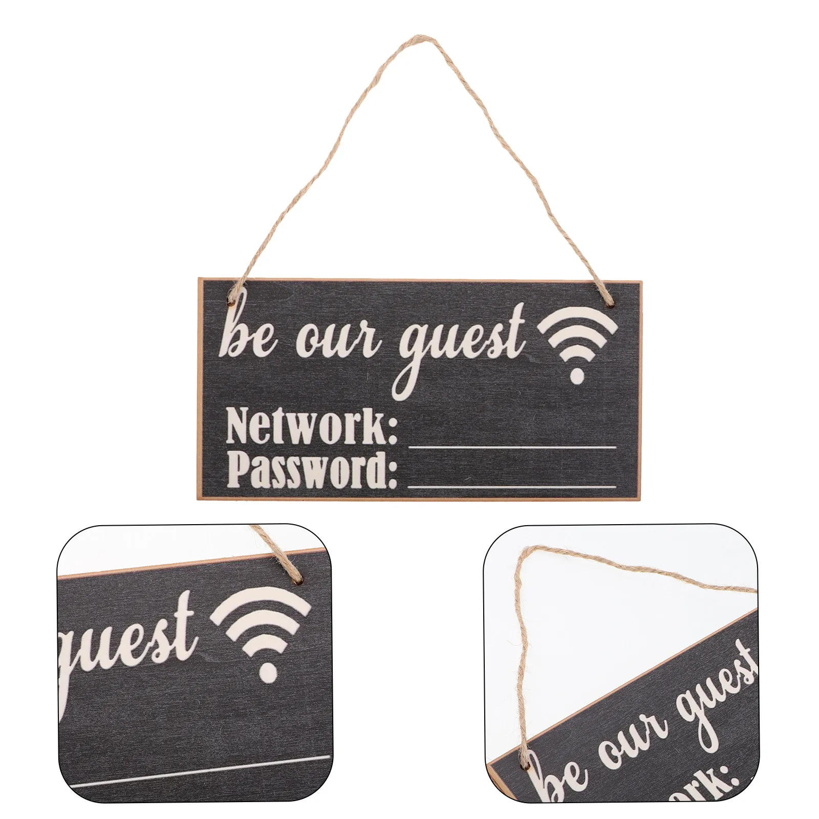 木製WiFiパスワードサイン2個セット チョークボードスタイ - Home Office Guest Room のレビューと価格