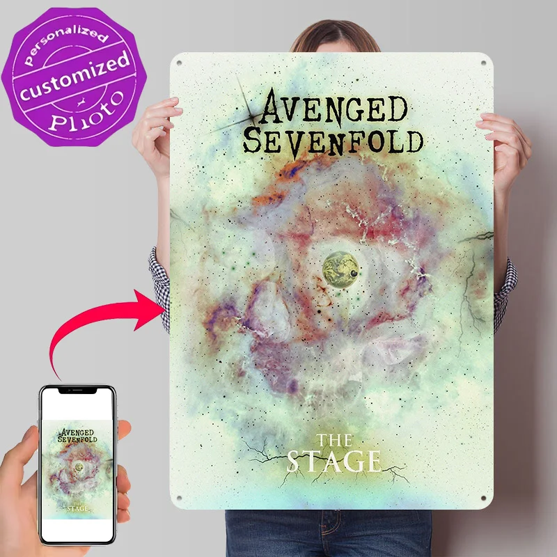 Avenged Sevenfold The Stage Album Art Metal Poster Perfect Gift for Fans Lovers Customized Wall Art Metal Sign for Decor Room