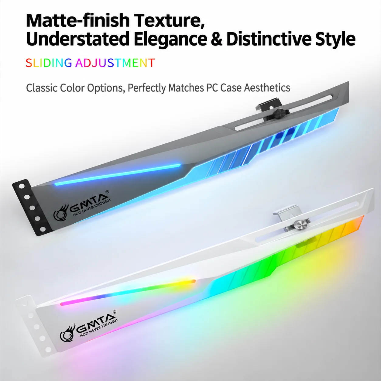 ARGB GPU bracket for desktop computer case decoration, synchronous RGB lighting support bracket, fixed jack support frame