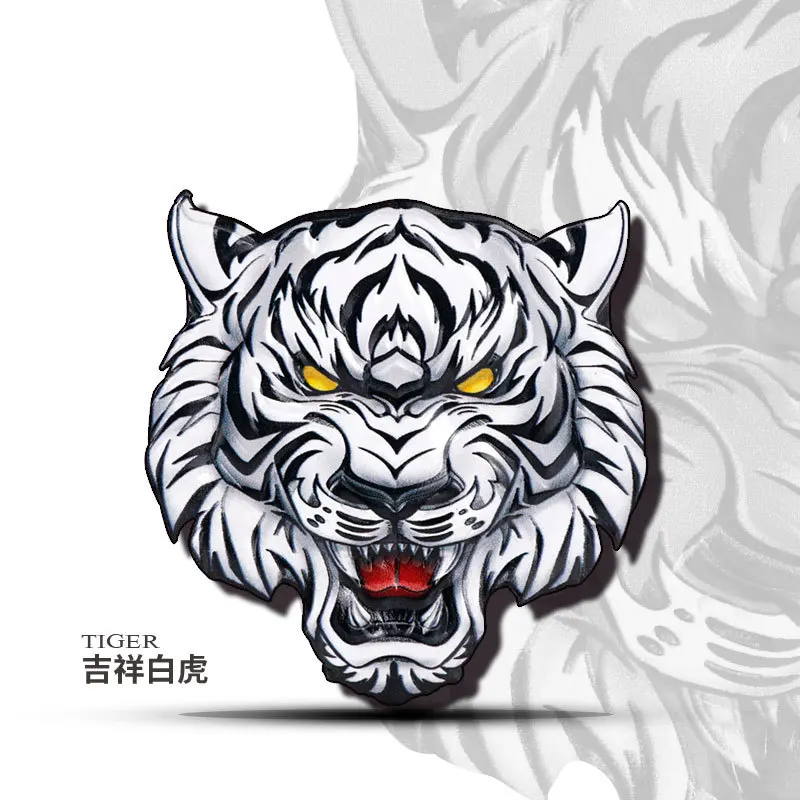 Tiger Fierce Beast 3D Metal Car Sticker Auto Emblem Badge Motorcycle Window Styling Helmet Hood Rear Tuning Accessories