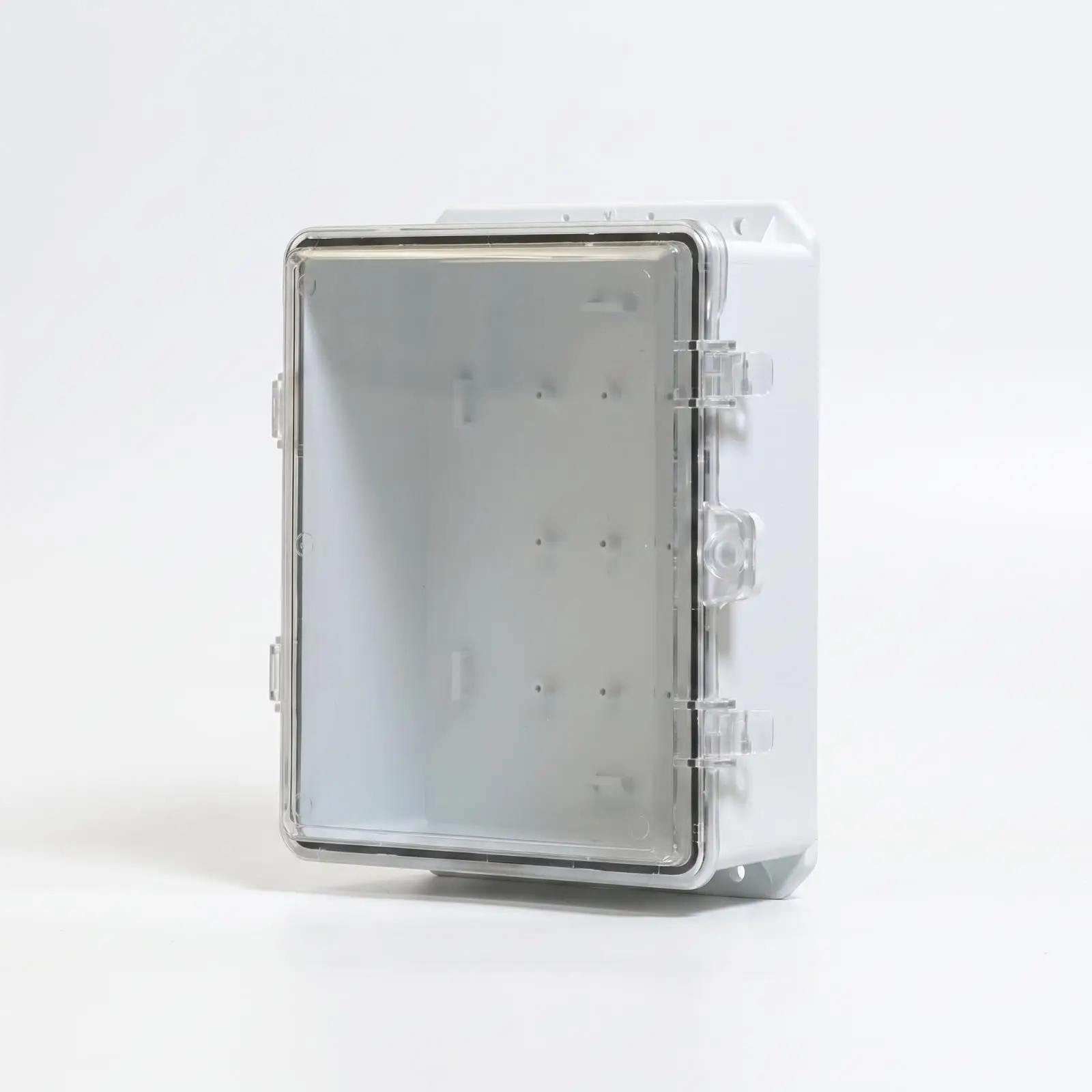 Outdoor Waterproof Socket Box Weatherproof Electric Enclosure Tight Grip Clear PC Body for Patio Wall Mount - view 3