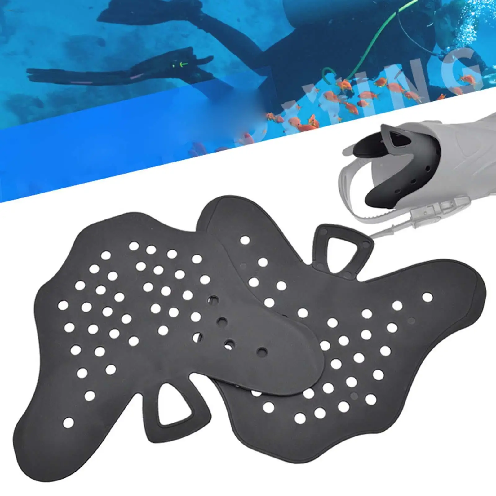 

Flip Fin Diving Fins Shoes Support Snorkel Fins Swimming Insert Holder Insert