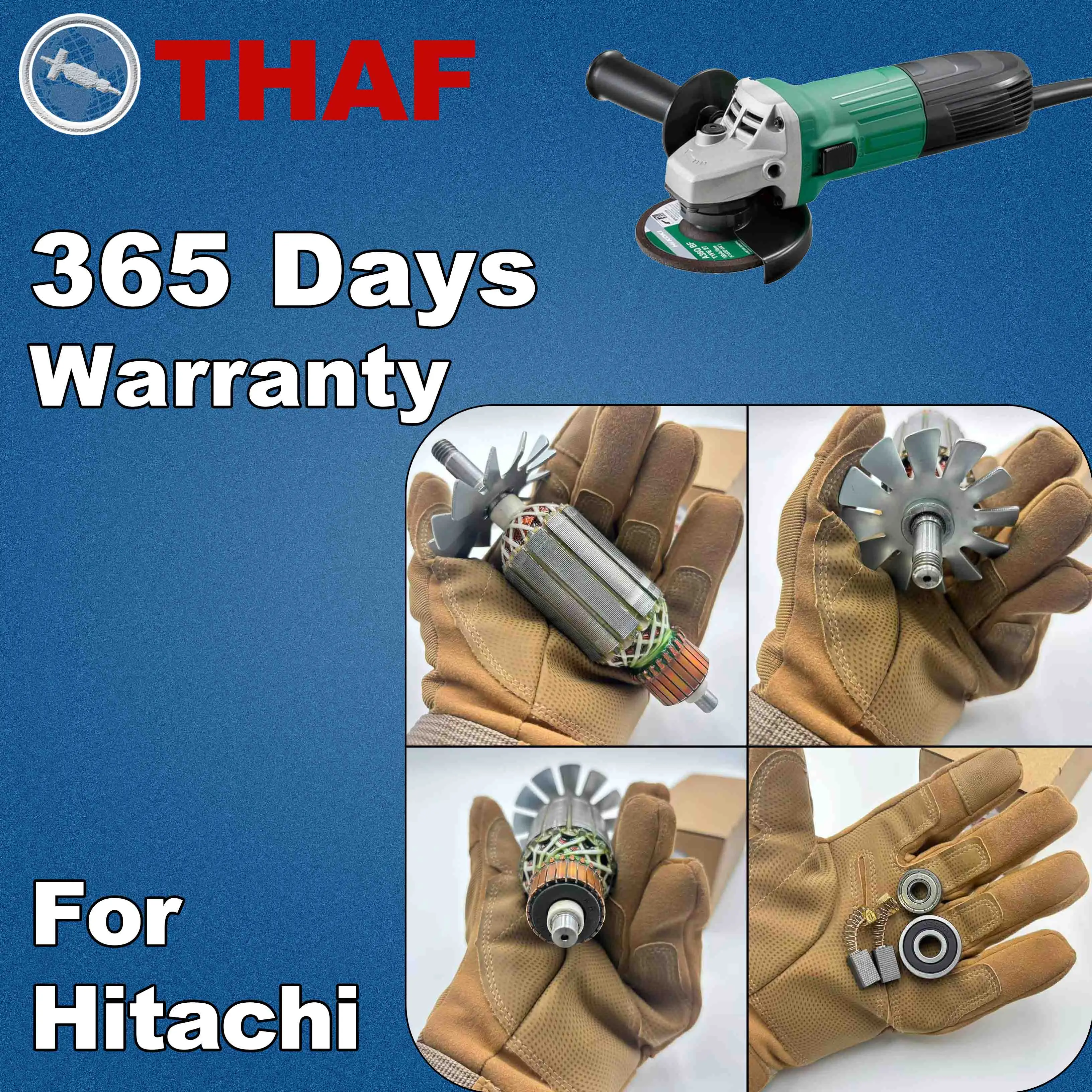 AC 220V 240V G10SS G12SS G13SS Armature Rotor For HITACHI Angle Grinder Spare Parts Grinder G 10SS G 12SS G 13SS