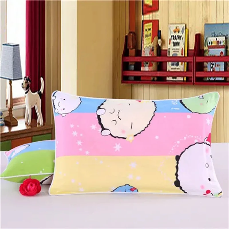 

Kindergarten Primary School Student Pure Cotton Pillow Cover Four Seasons Universal Baby Pillowcase Cartoon Infants Pillowcase