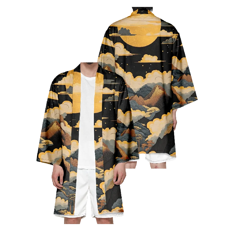 

Men's Japanese Long Kimono Cardigan Women Samurai Costume cardigan Traditional Dress Kimono Yukata Fashion Shirt