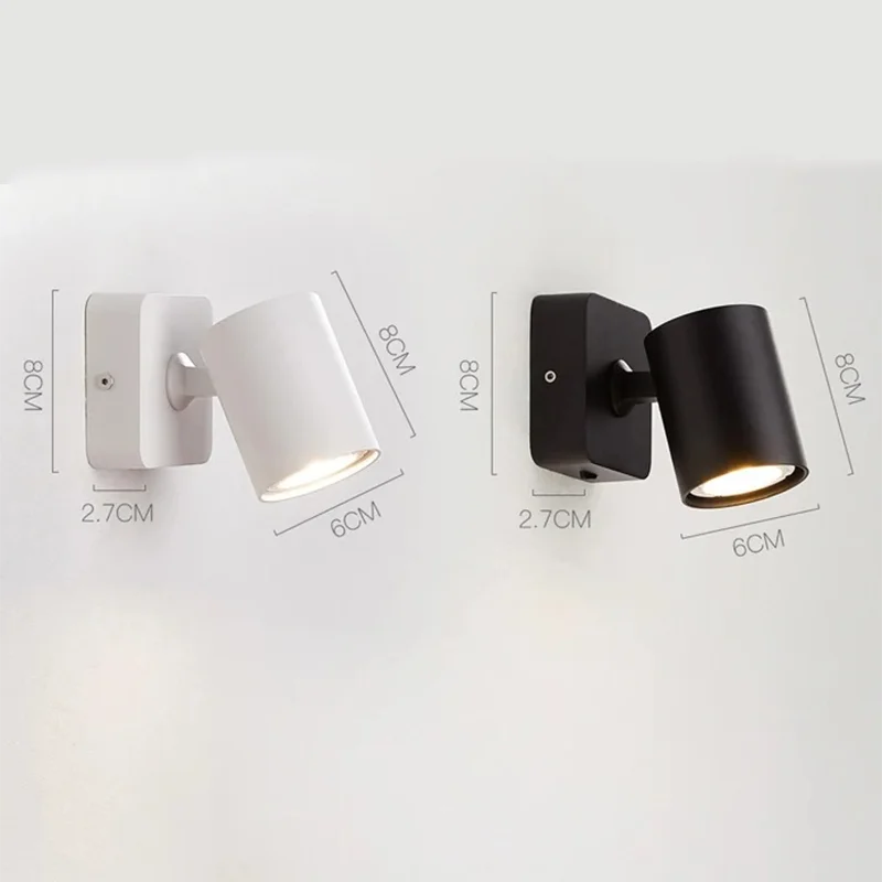 7W Led Ceiling Wall Light Modern Style Folding Rotation Home Hotel Bedroom Bedside Living Room Reading Wall Lamp AC85-265V image 5