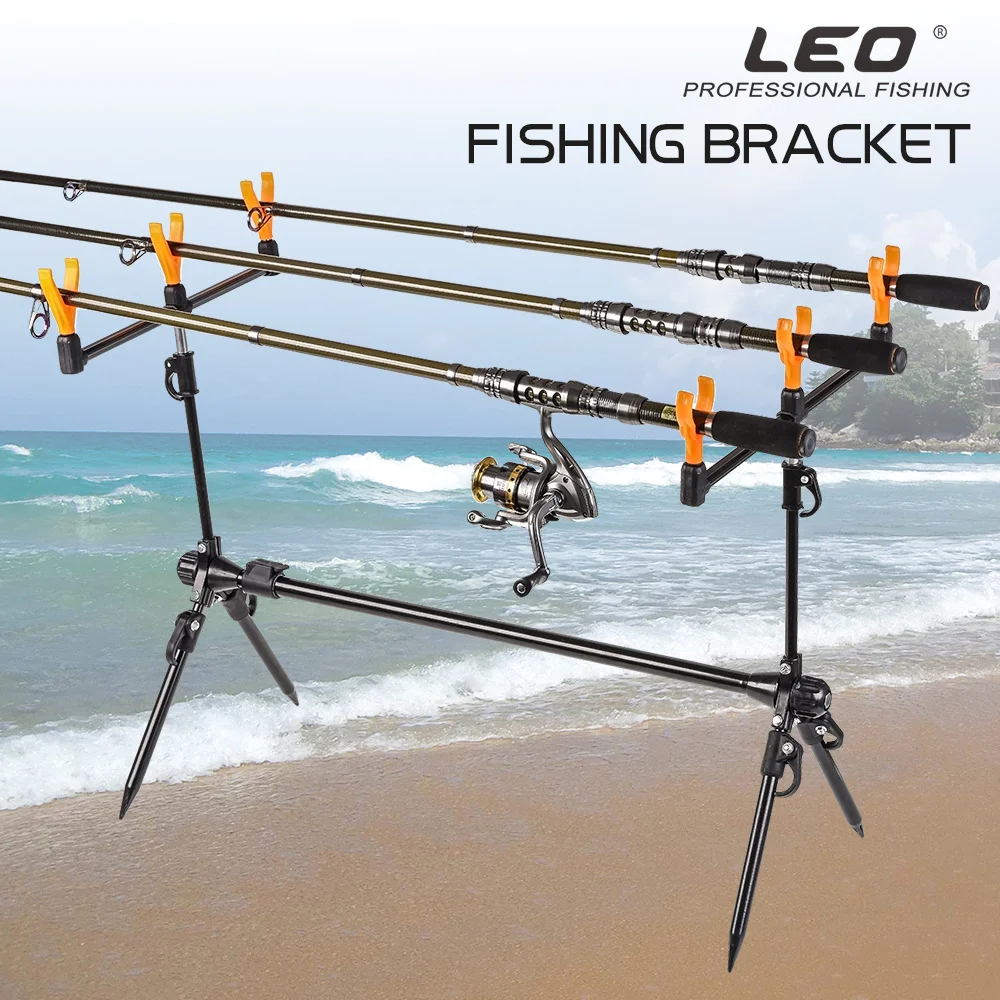 

High Carbon Bracket Strong Rod Bracket Foldable 4 Foots Carp Fishing Rod Support Frame Sea Fishing Telescopic Fishing Rod Holder