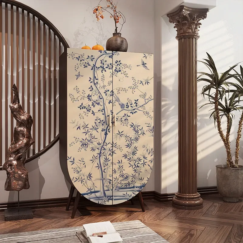 New Chinese Retro Solid Wood Wardrobe French Style Free Standing Closet for Bedroom Home No Assembly Required