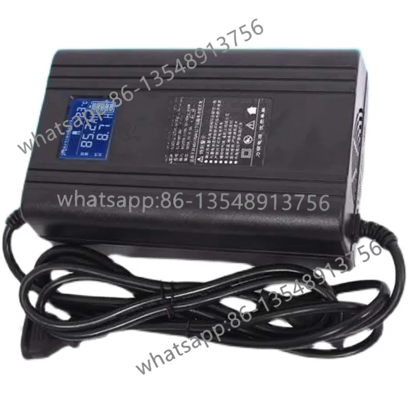 

Зарядное устройство для электромобиля, ЖК-дисплей, 48 В, 60 В, 72 В, подключение Bluetooth, параметры напряжения и тока мобильного телефона, регулируемое зарядное устройство