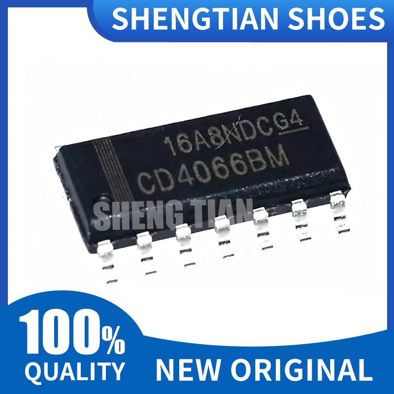 10PCS Brand new original SOP-14 patch CD4066 CD4066BM four-way analog switch