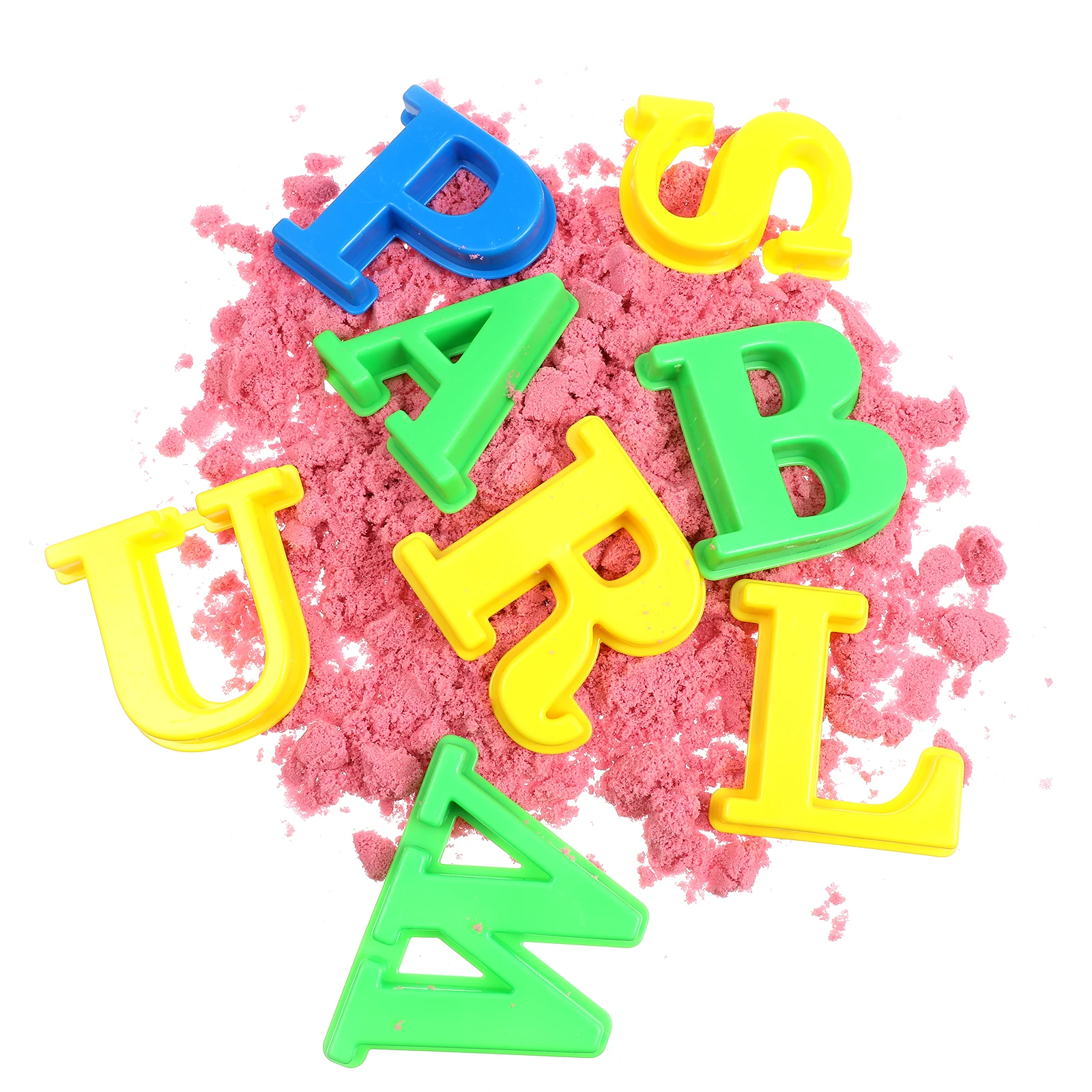 

26Pcs Beach Sand Alphabet Letters Molds Creative Set Early Learning Numbers Letters Symbols Sand Modeling Molds