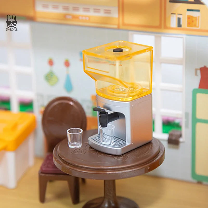 1 Set Fantasiespel Speelgoed 1:12 Poppenhuis Miniatuur Water Dispenser Model Kan Water Pop Doseren Thuis Keuken Apparaat Accessoires