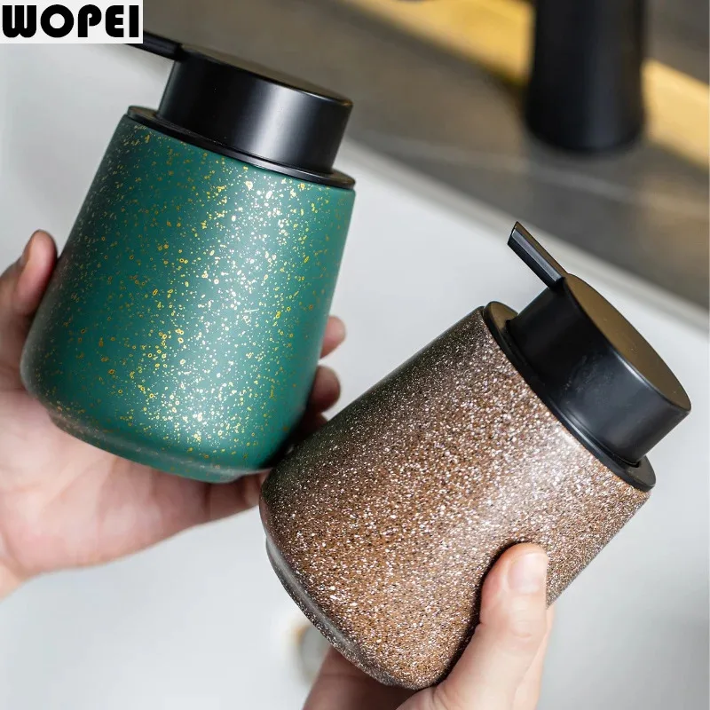 Ceramic Foam Bottle Lotion Bottle Bathroom Supplies Shampoo Refill Bottles Soap Dispenser Hand Sanitizer Bottles Wash Supplies