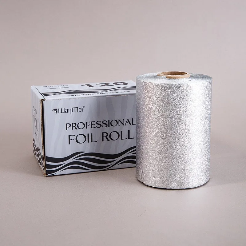 Hair Foil & Nail Art Foil Gift Box Set, Embossed Printed Aluminum Foil for Dyeing, Highlighting & Manicure, Salon & Home Use