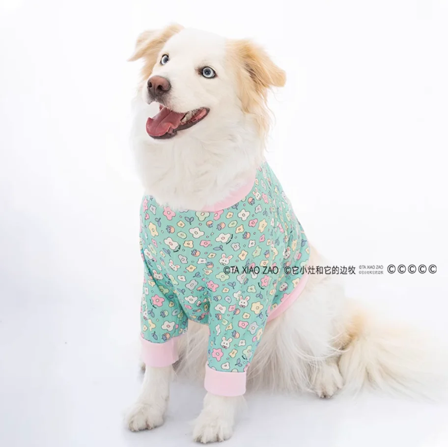 

Big Dog Clothing Summer Large Dog T-shirt, Labrador, Golden Retriever, Border Collie Dog Clothes, Short