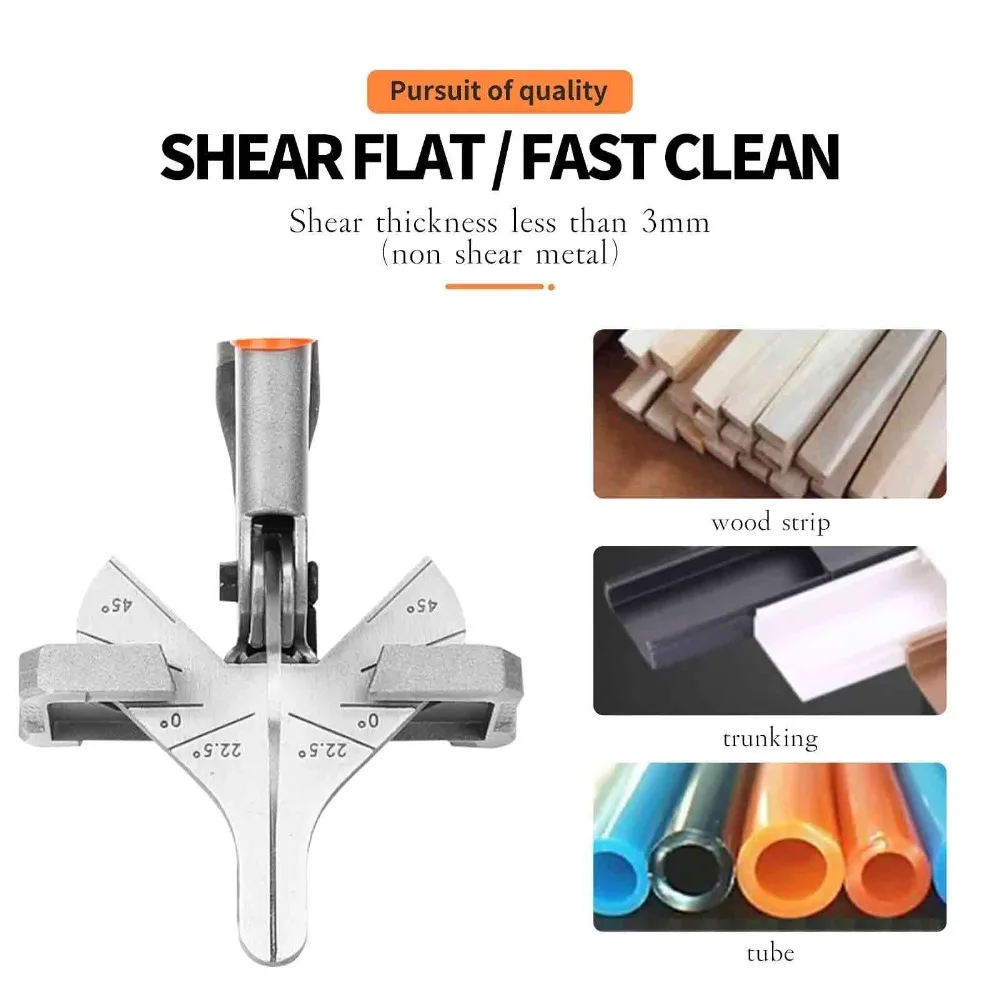 11pcs Adjustable Bevel Miter Shear Angular Design Multi-Position Locking Angle Bevel Scissors Metal Cutting Scissors