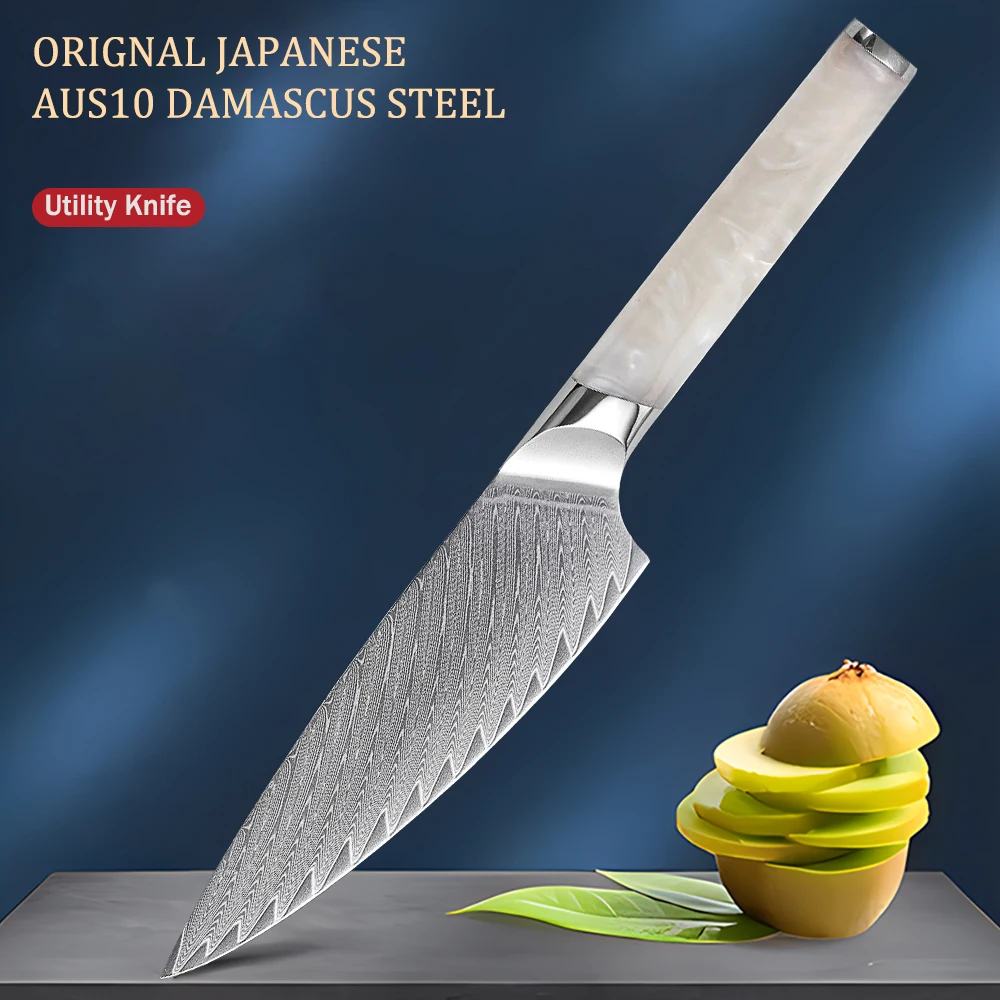 

High Quality Utility Knife Non-slip Handle Slicing Knife Meat Fish Vegetable Home Kitchen Stuff Cooking Knife Kitchen Knife
