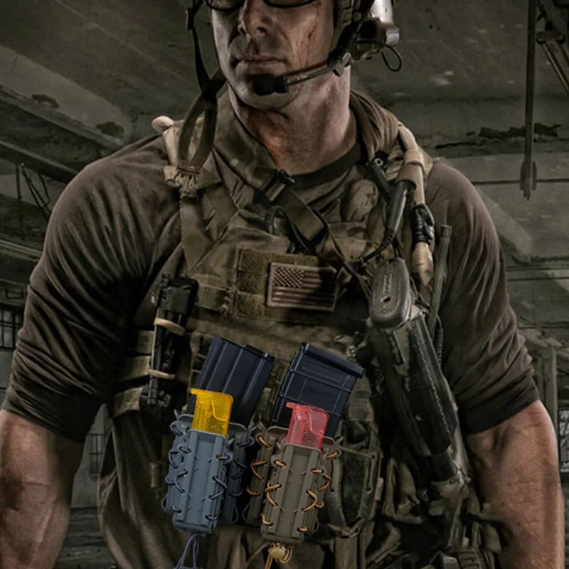 Adjustable Shooting/Hunting Magazine Pouch with MOLLE System for 5.56/7.62/9mm/45ACP Alien Magazine Pouch