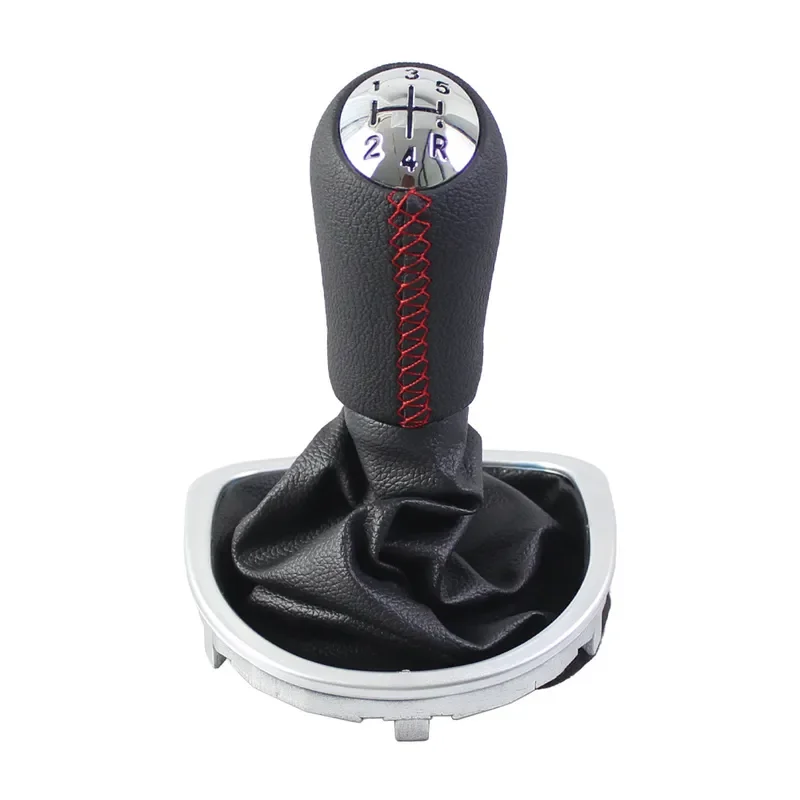 for Renault Clio 3 Koleos Car Gear Shift Knob Leather Gear Head Shifter Handle Accessories