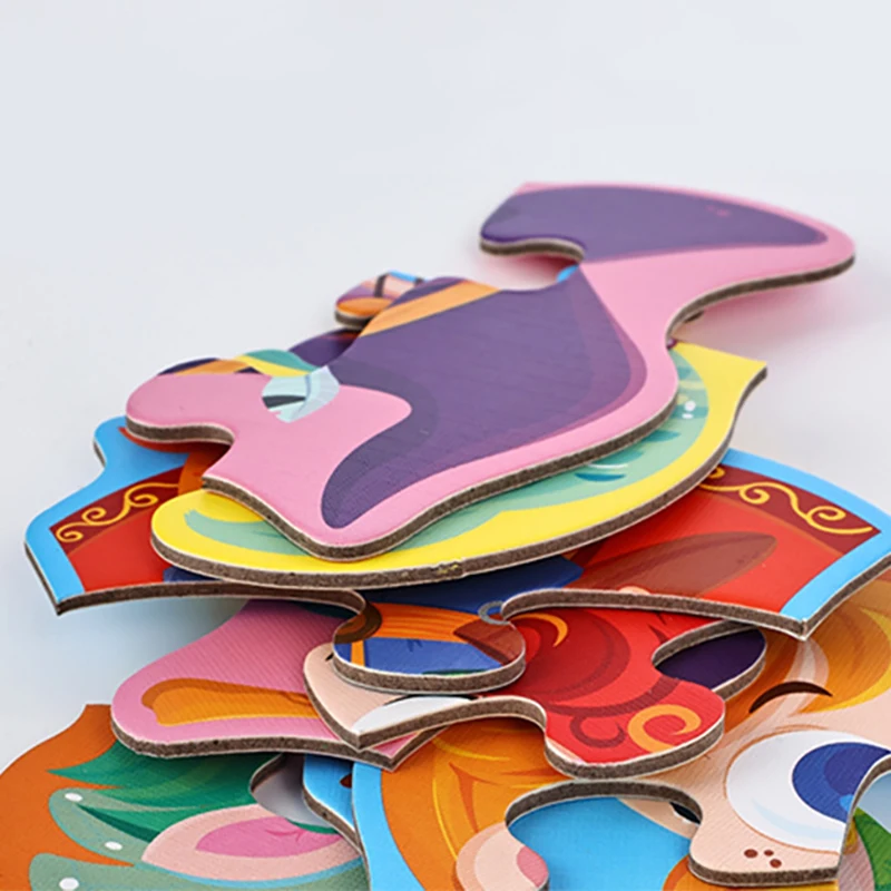 1Pc Six-In-One Large Puzzle Gift Box Early Education Toy  Interactive Learning Game Parent Child Activity Holiday Gift