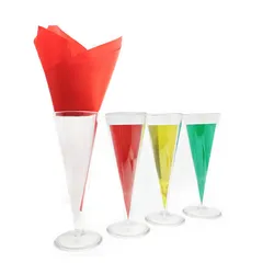 1set Glass Color Change Chameleon Champagne Magic Tricks Silk Acrylic Cup Magic Props Professional Magician Bar Illusions Fun