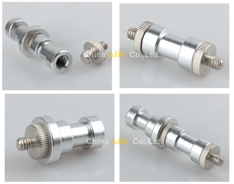 5In1 1/4 to 3/8 Male to Female Adapter Screw Camera Tripod Ball Head Monopod Flash Light Stand Mount Accessories