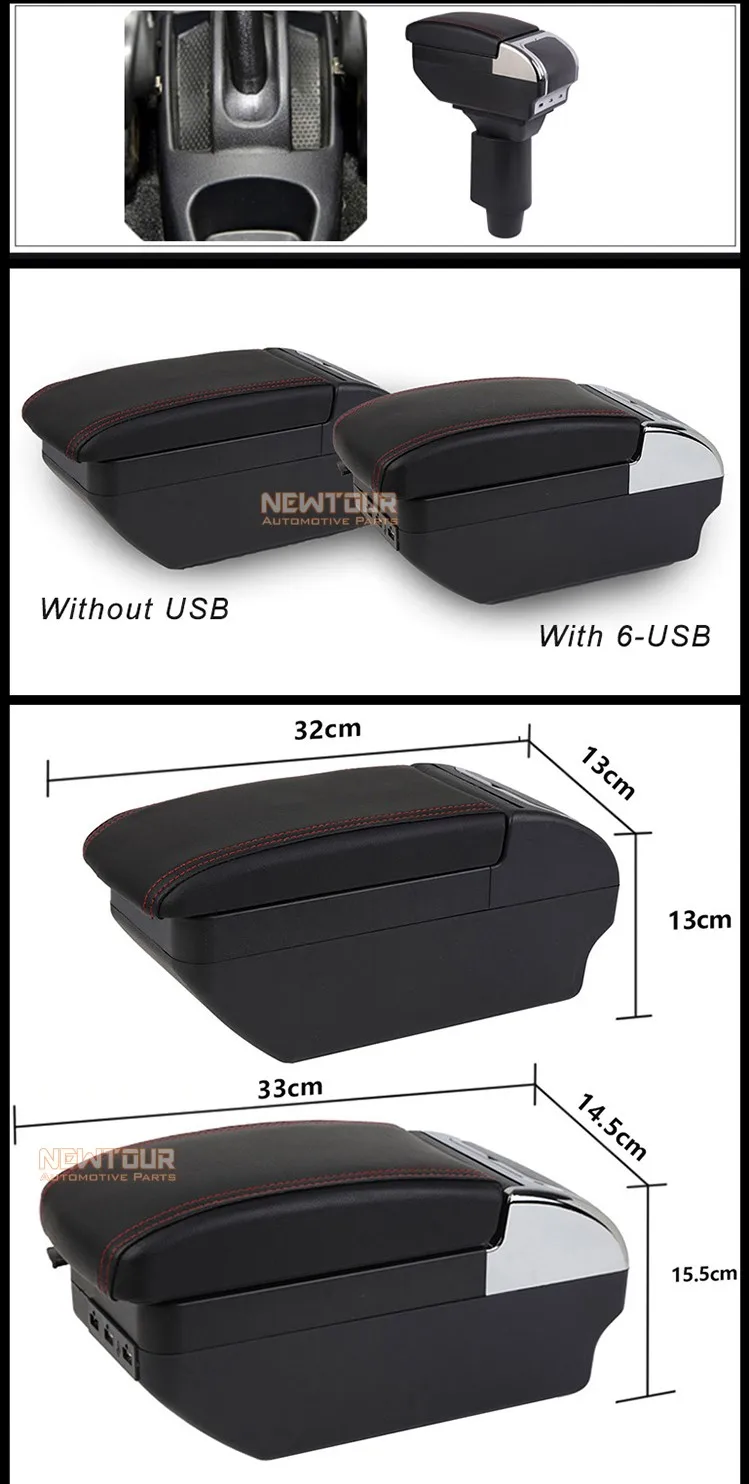 manufacturer auto spare parts repuestos console box special leather Car Armrest Handrail Box for GEELY Panda/GX2/LC