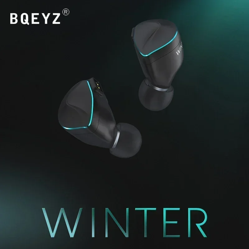 BQEYZ Winter Bone Conduction Dynamic Driver Wired Best HiFi In Ear IEM Earphone PZT Monitor Cable Detachable with 2.5/3.5/4.4mm