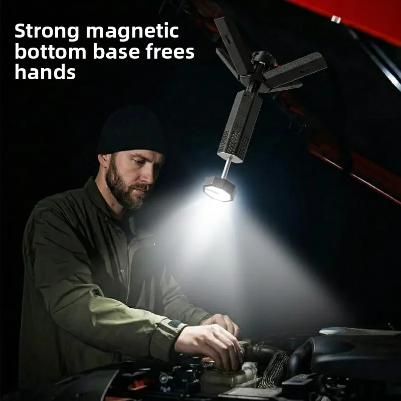 Outdoor camping light: telescopic magnetic multifunctional ultra-long-lasting camping light