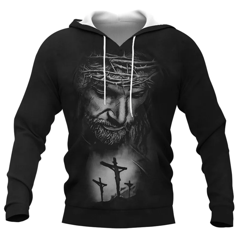 Unisex Jesus Amen Hoodie Impresso, 3D Vestuário, Harajuku Pullovers, Y2K Roupas, Deus te abençoe, Mulheres, Novo na moda