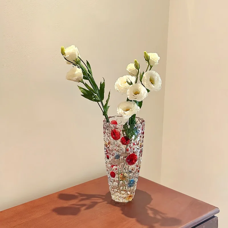 Glass Vase Living Room Flower Arrangement Raising Flower Arrangement Desktop Decoration Ornament Jarrones Home Decor Vases