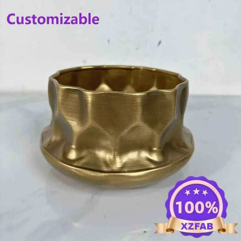 Flower Pot Home Living Room Decoration Flower Arrangement Hammer Three-dimensional Vase Floral Art Wrought Iron Retro Style