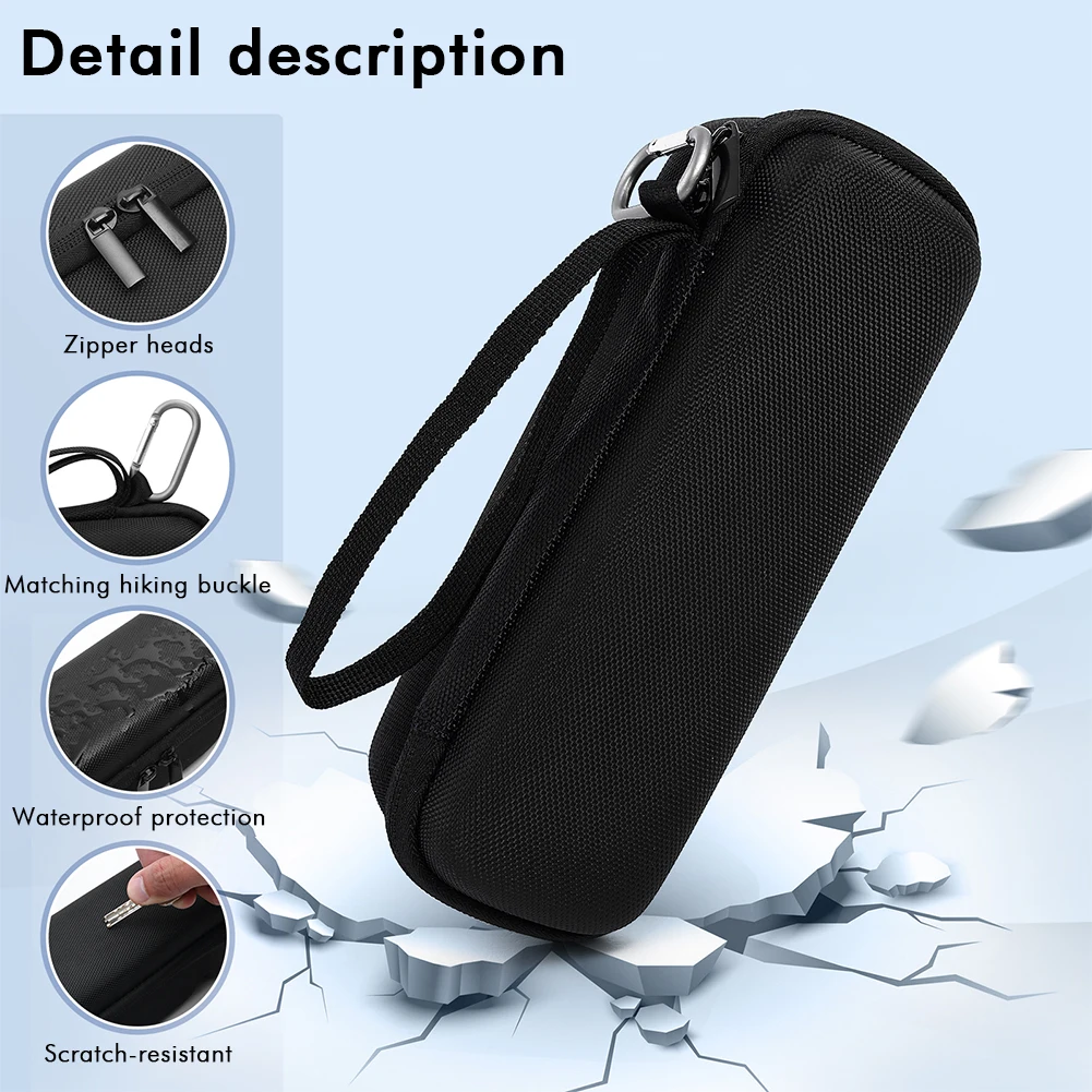 Carrying Case Shockproof Hard Travel Case EVA with Hand Rope & Carabiner Hardshell Case for Anker Prime 20000mAh Power Bank 200W