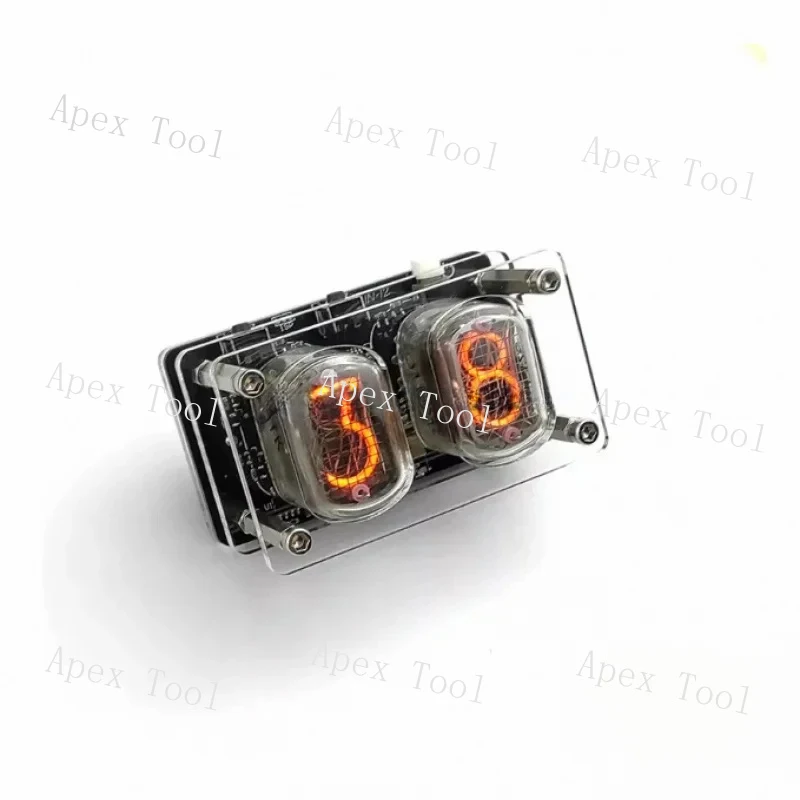 2-Digit Timer IN-12 Glow Tube IN12 Nixie Clock USB 5V Power Supply