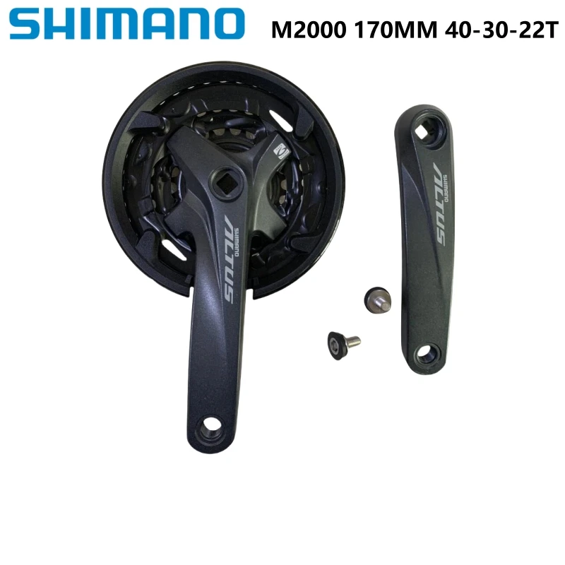 Shimano ALTUS M2000 FC 3x9speed Crankset 170MM 40-30-22T MTB Moutain Chainwheel Black Fit For Square Shaft Bike Crank