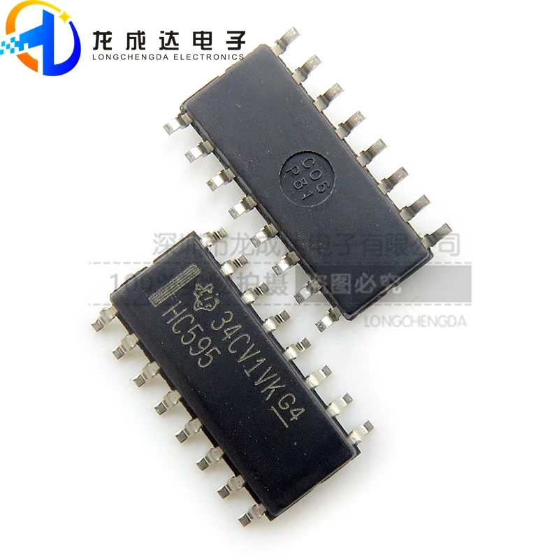 

30pcs original new SN74HC595DR screen printed HC595 SOP16 16-pin logic chip