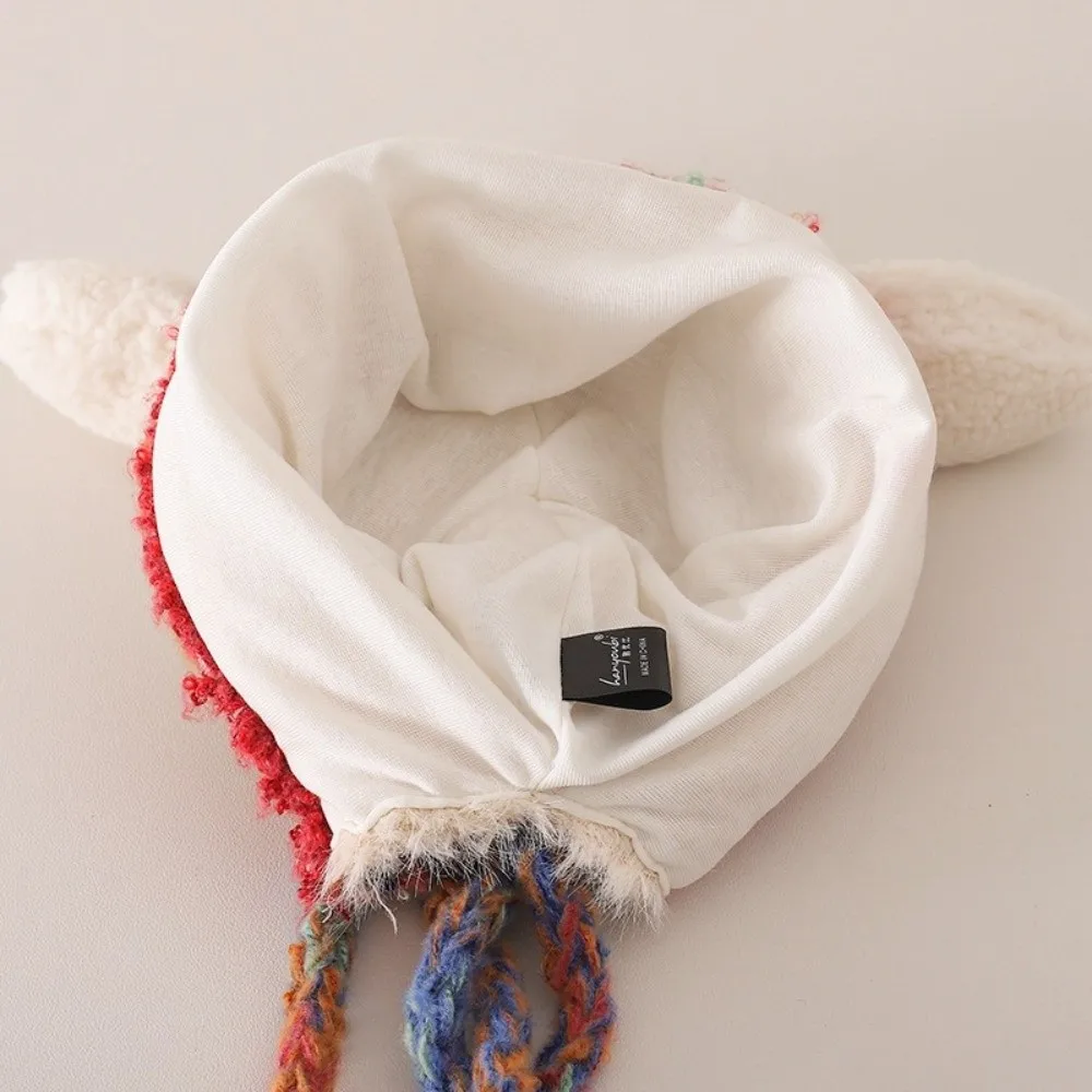 

Милая зимняя шапка с героями мультфильмов, регулируемая теплая теплая флисовая шапка ягненка, зимние шапки