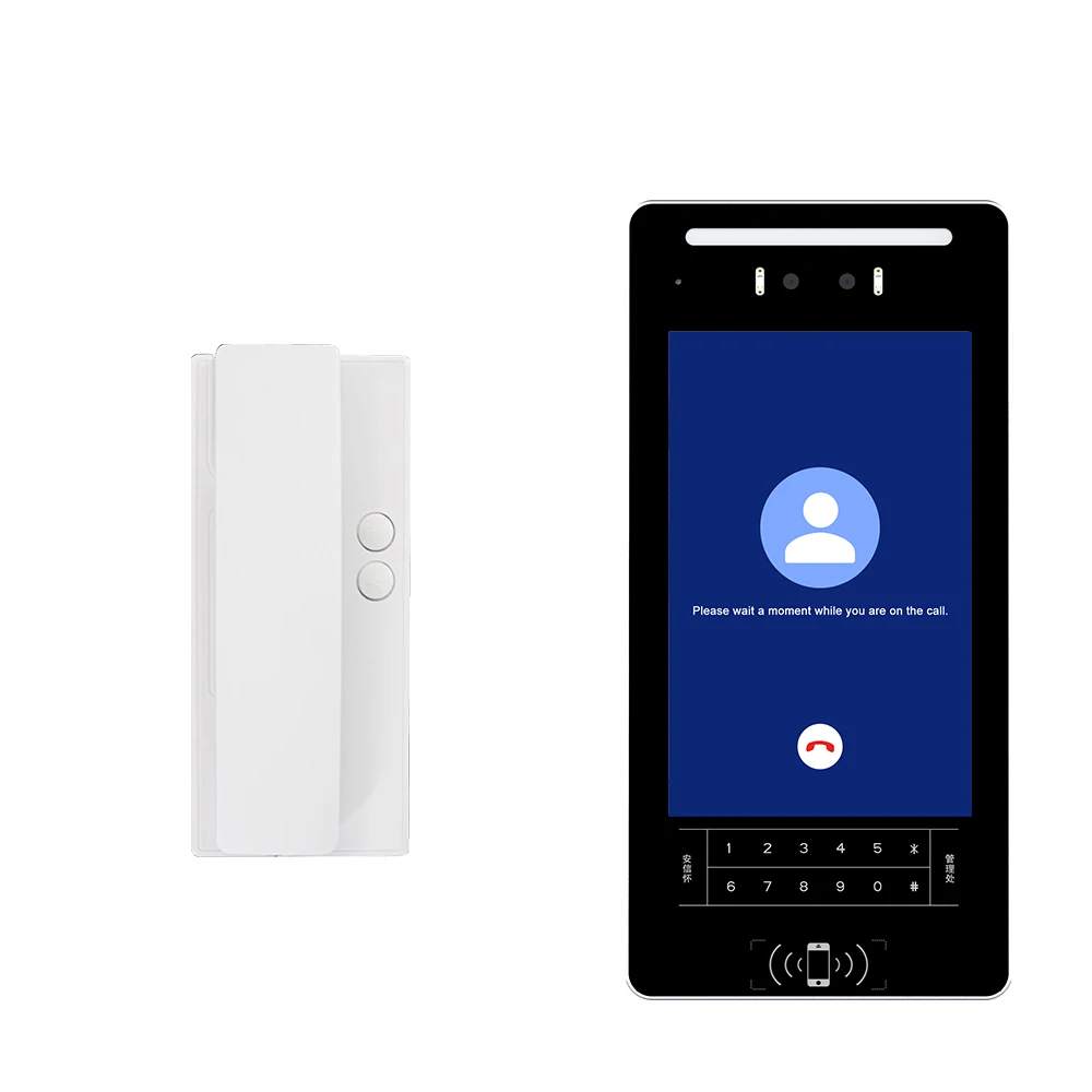 Free Software Facial Recognition Terminal Biometric Device 10 Inch Video Intercom Machine Cloud Security Access Control
