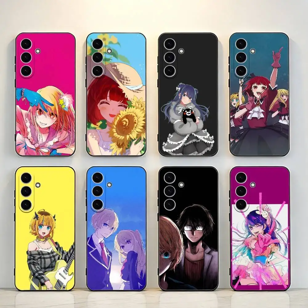 

Oshi no Ko A-Anime Black Shell Phone Case For Samsung Galaxy A73,A72,A71,A70,A53,A52,A51,Others Soft