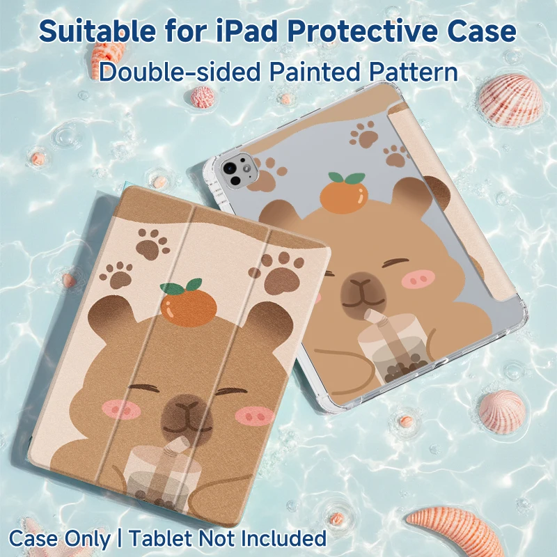 2025 New for iPad Air 7th Generation Case for iPad A16 11th 10th 10.2 Mini7 Air6/5/4 Pro12.9 /13 M3 M4 M2 Cover with pen slot
