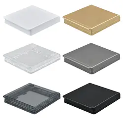 1Pc 86 Type Self-Adhesive Ultra Thin Wall Socket Waterproof Box Electric Plug Cover Bathroom Wall Switch