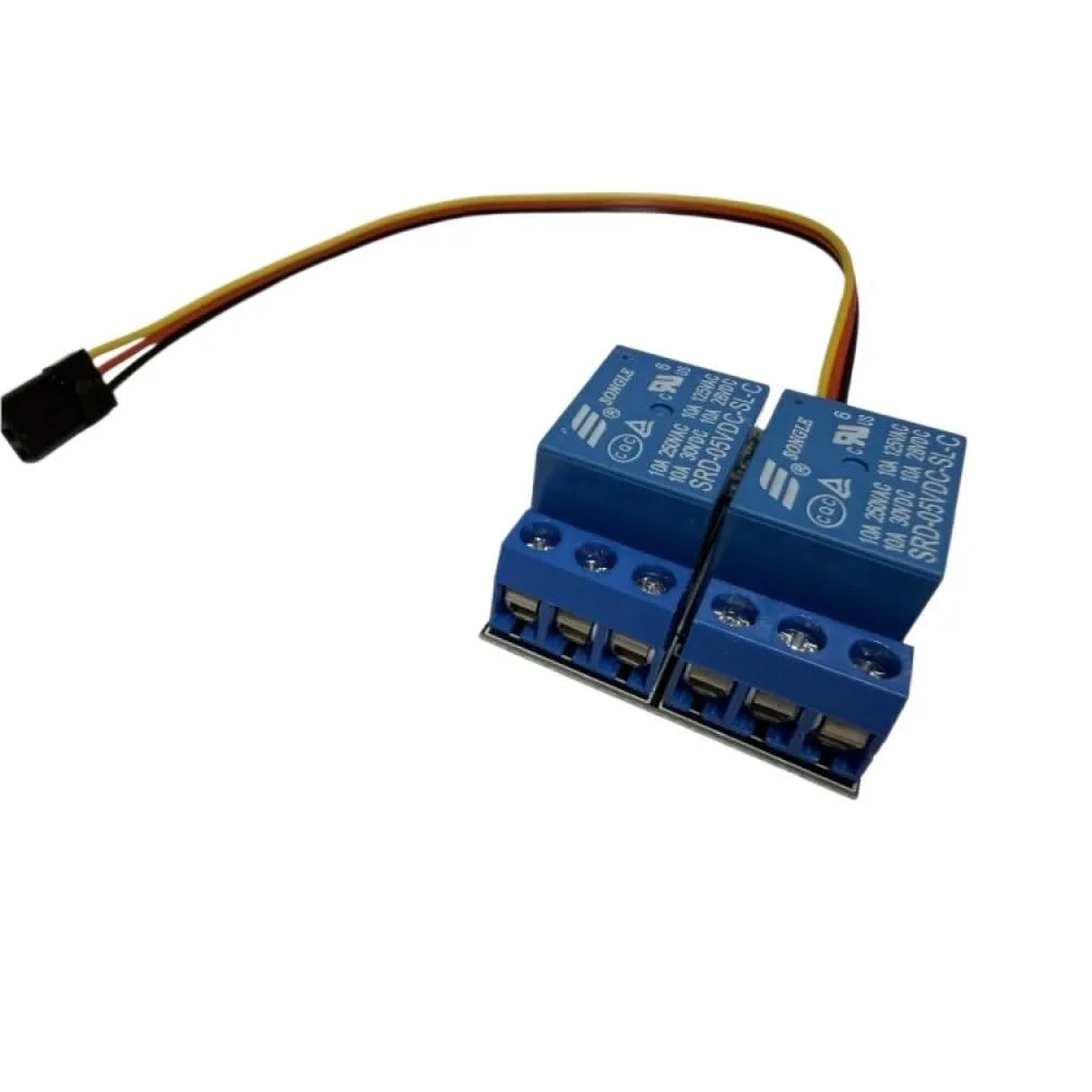 2 Channel RC Relay Electronic Switch 3 Working Modes PWM Controller 900-2100us Signal DC10A 30VDC/250VAC for RC Receiver Control