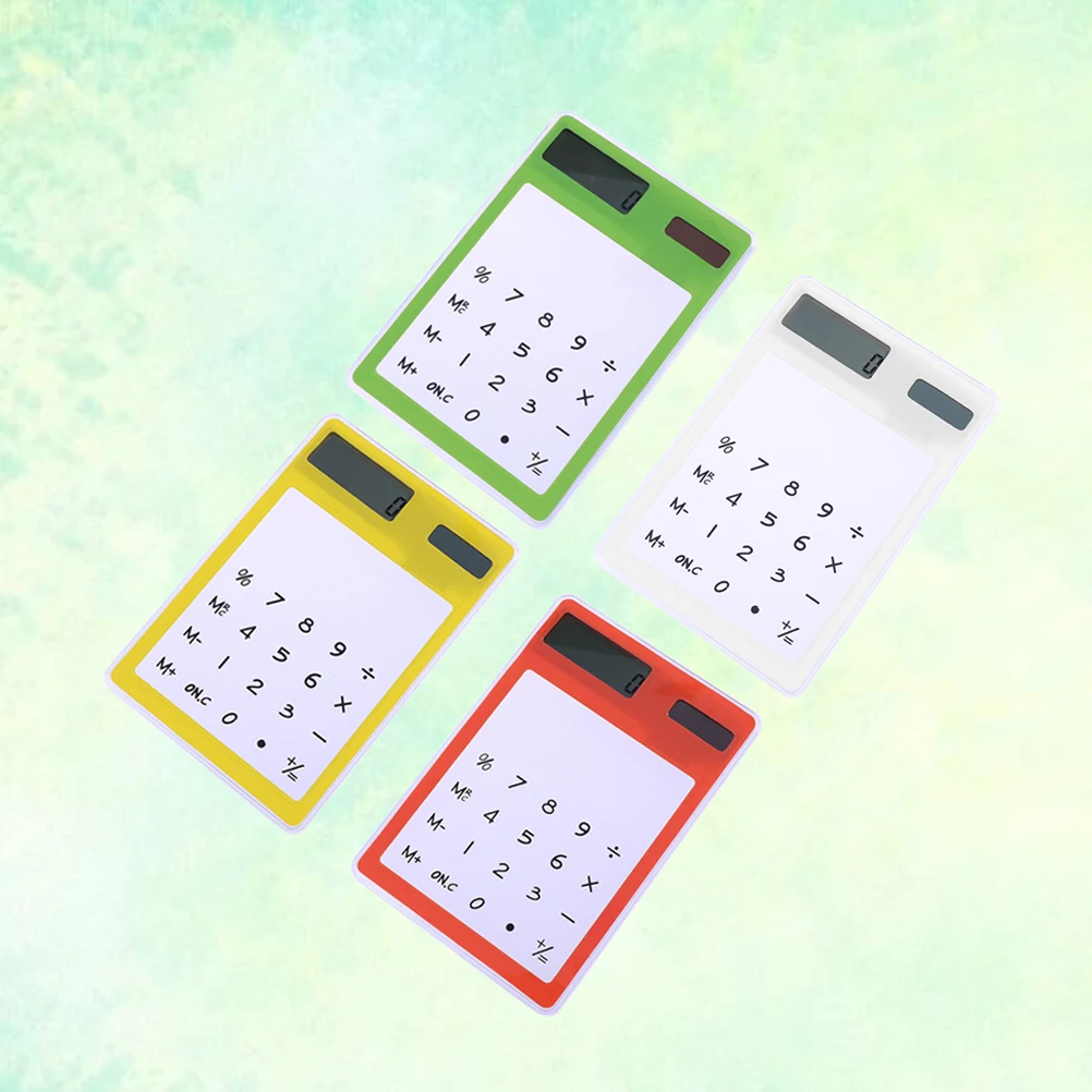 

Touch Transparent Solar Powered Compact Lightweight Portable Digital Screen For Students Office Home Use Checkbook Calculator